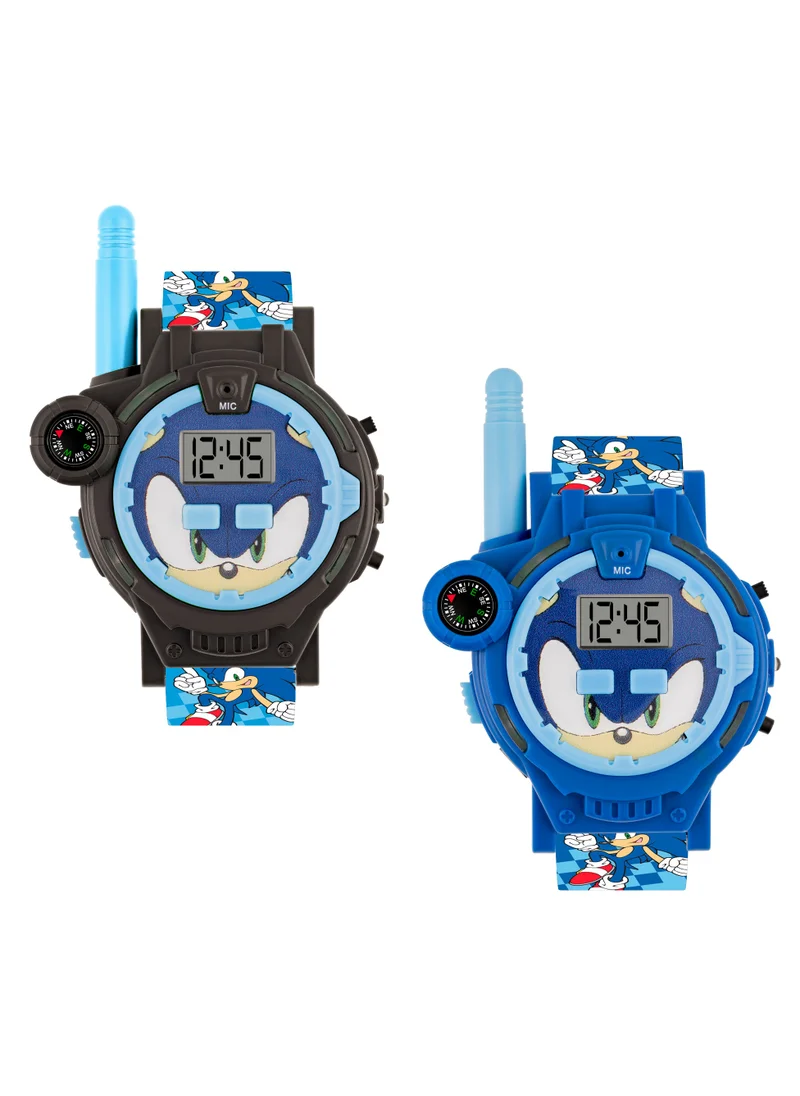 سونيك Sonic Boys Set of 2 Walkie Talkie Watch Printed Character Silicone Strap, SNC40094