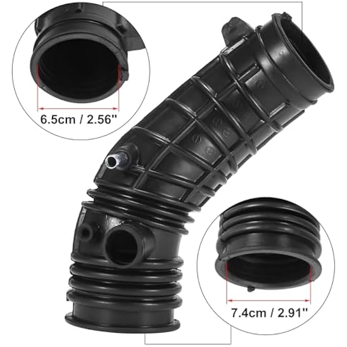 CHEFRU Air Intake Tube Hose Compatible With Accord 2.4L 2006-2007 Engine Air Intake Hose 17228RAAA10 Air Filter Flow Intake Hose - Image 5