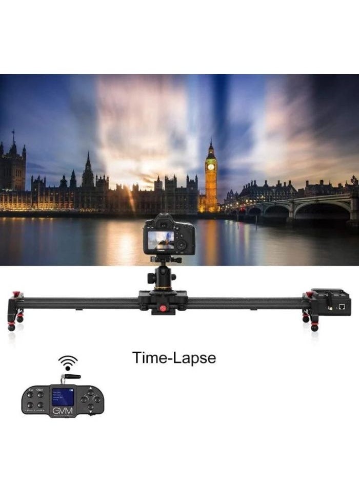 GVM Great Video Maker - GVM-1.5D 120cm Professional Wireless Video Carbon Fiber Motorized Camera Slider With Bluetooth Remote - Image 1