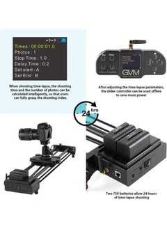GVM Great Video Maker GVM-1.5D 120cm Professional Wireless Video Carbon Fiber Motorized Camera Slider With Bluetooth Remote  - Image 5