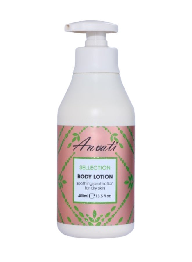 Anvati Sellection Body Lotion with Shea Butter, Aloe Vera and Vitamin B5 - Moisturiser Body Lotion for Dry & Sensitive Skin with Deep Moisture Formula for for All Skin Types- 400 ml - Image 1