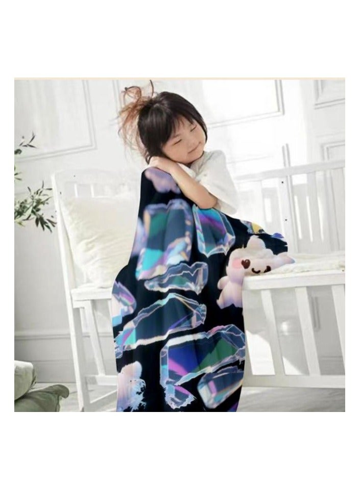 general Children's or student cartoon flannel thin blanket (warm and comfortable, suitable for sleep, games) 100cm*150cm - 836 - Image 3