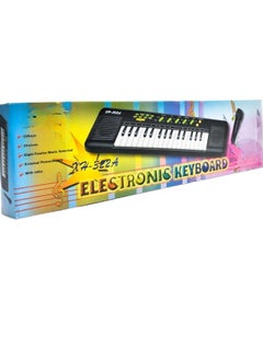 Toy Box Electronic Keyboard Kids Electric Piano With Microphone Digital Music Electronic Keyboard Built In Stereo Speakers With 8-12 Music Selected 32 Keys 