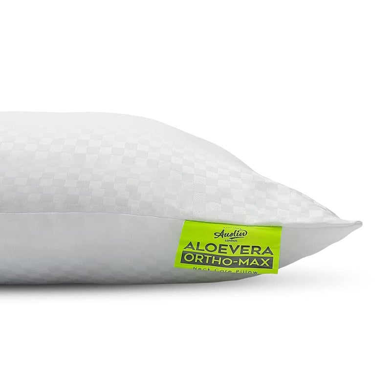 KOPA KOPA by Bianca OrthoMax Aloe Vera Neck Care Pillow Set Cooling Gel Fill Firm Support Washable Helpful for Neck Pain Relief All Sleep Positions 16 x 24 Inches Pack of 4  - Image 5