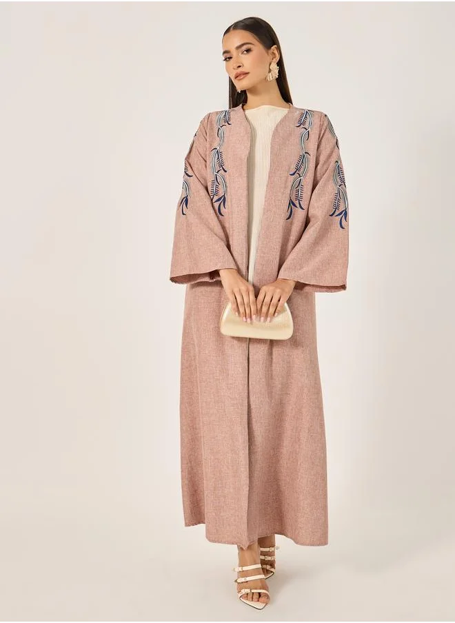 Take Two Take Two Embroidered Long Sleeves Regular Fit Shrug