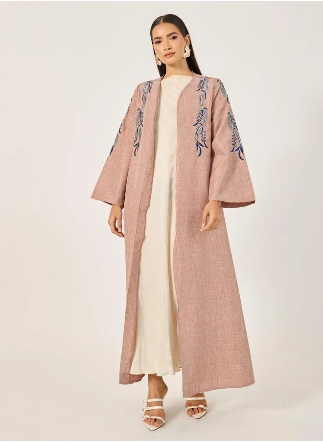 Take Two Take Two Embroidered Long Sleeves Regular Fit Shrug