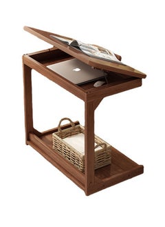Laptop Holder Table - Portable C Shaped Side End Table, Desktop Angle Adjustable for Reading and Eating - Over Bed Sofa Companion