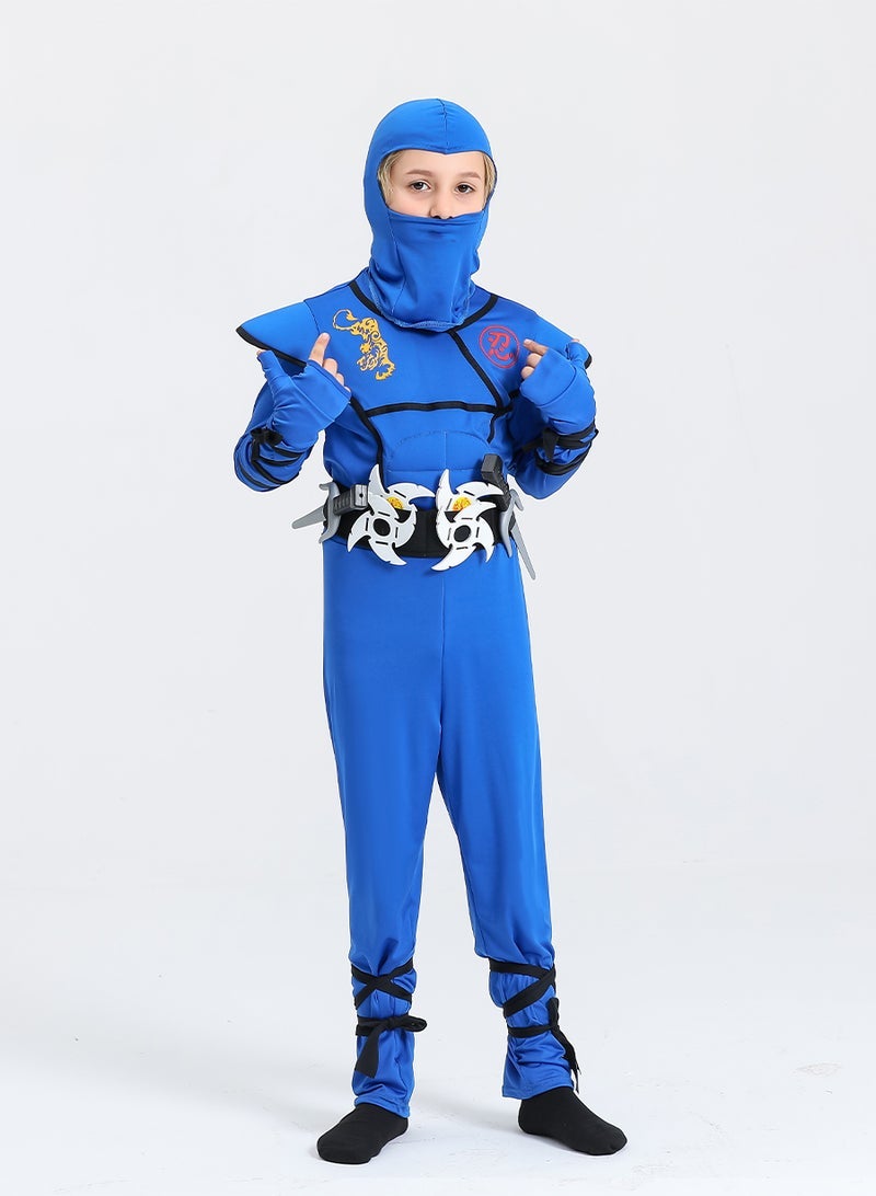 Creations Ninja Costume for Kids, Deluxe Ninja Cosplay Halloween Costume for Boys Dress Up - Image 1