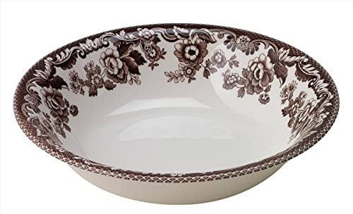 Spode Woodland Ascot 8" Cereal Bowl Set of 4 - Elegant Fine Earthenware, Made in England, For Salads, Snacks or Popcorn - Microwave, Dishwasher, Freezer Safe, Warm Oven Ready Tableware - Image 2