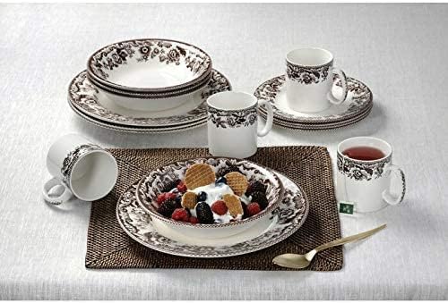 Spode Woodland Ascot 8" Cereal Bowl Set of 4 - Elegant Fine Earthenware, Made in England, For Salads, Snacks or Popcorn - Microwave, Dishwasher, Freezer Safe, Warm Oven Ready Tableware - Image 3