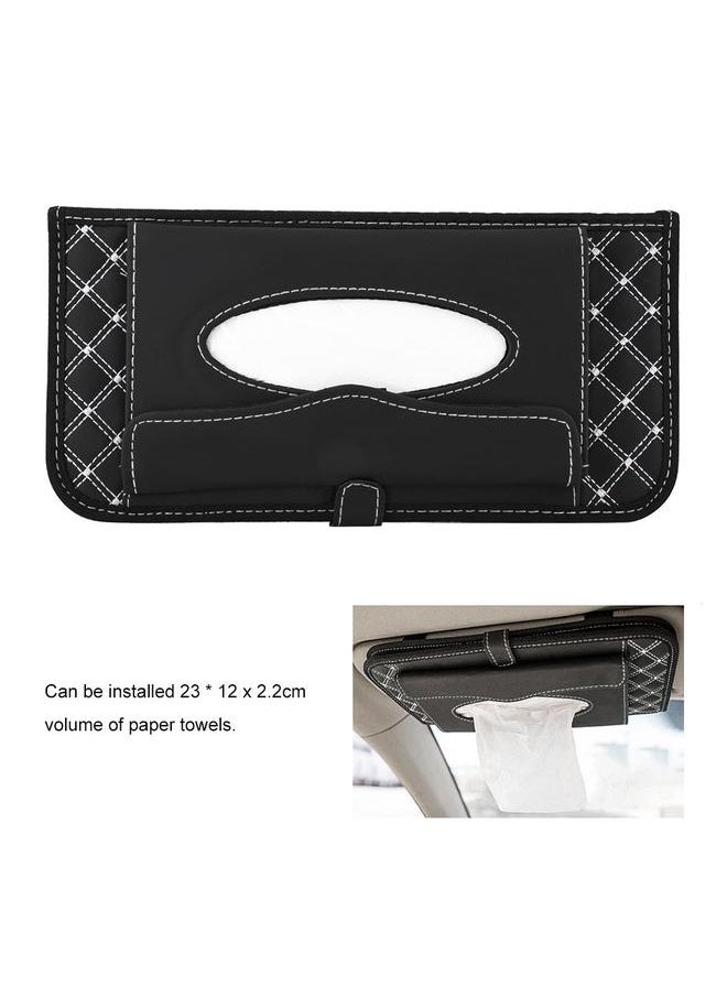 Thoraya Multifunction Car Sun Visor Organizer Tissue Box CD Paper Towels Storage Holder 02#  - Image 5