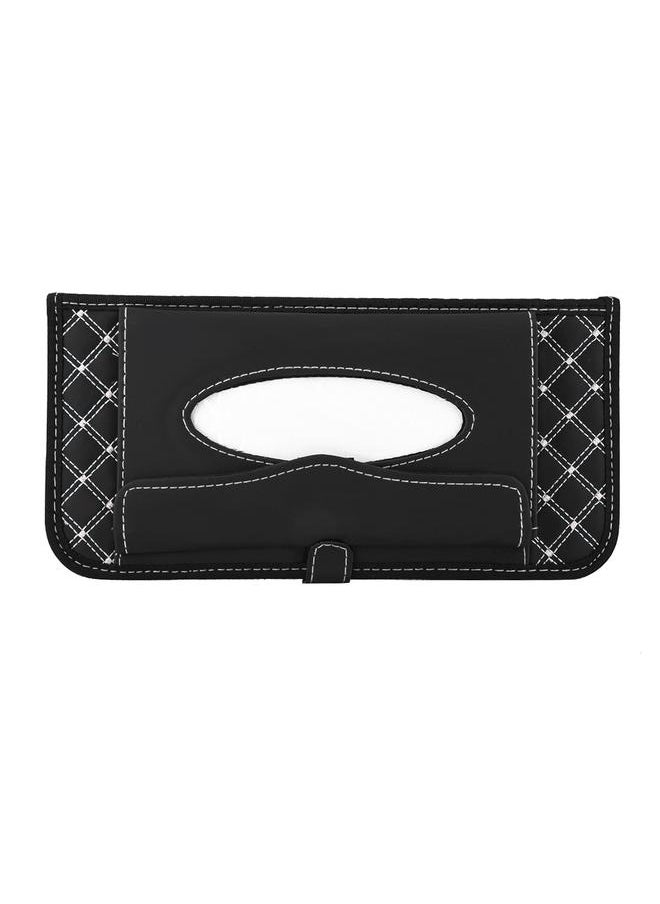 Thoraya Multifunction Car Sun Visor Organizer Tissue Box CD Paper Towels Storage Holder 02#  - Image 1