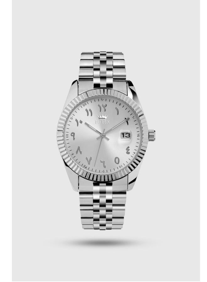 لوركس ساعة رجالية بتصميم كلاسيكي بارقام عربية