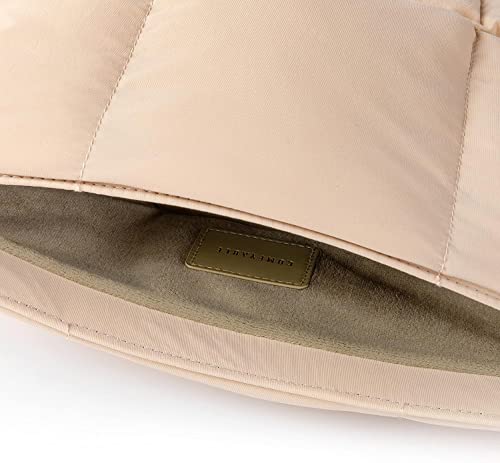 Comfyable Puffy Laptop Sleeve 13 Inch 14 Inch, Quilted Puffer Laptop Carrying Case, Pillow Case Compatible with MacBook Air M4 2025 M3 M2 M1, MacBook Pro M5 M4 Pro/Max, Sand - Image 3
