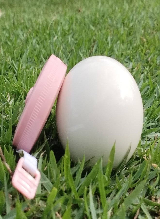 DONZWIYES Pallino Ball Replacement for Bocce and Boule Game, Tournament Quality 2.24 In/57 mm White Bocce Pallino Ball Replacement - Including Red Measuring Rope - Image 1