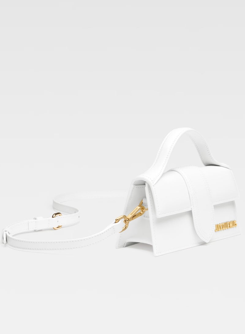 JACQUEMUS The Bambino Flap Bag With Detachable Strap, Women's Hand Bag, Women's Shoulder Bag, Women's Tote Bag, Women's Travel Bag, Glossy-White-17cm - Image 2