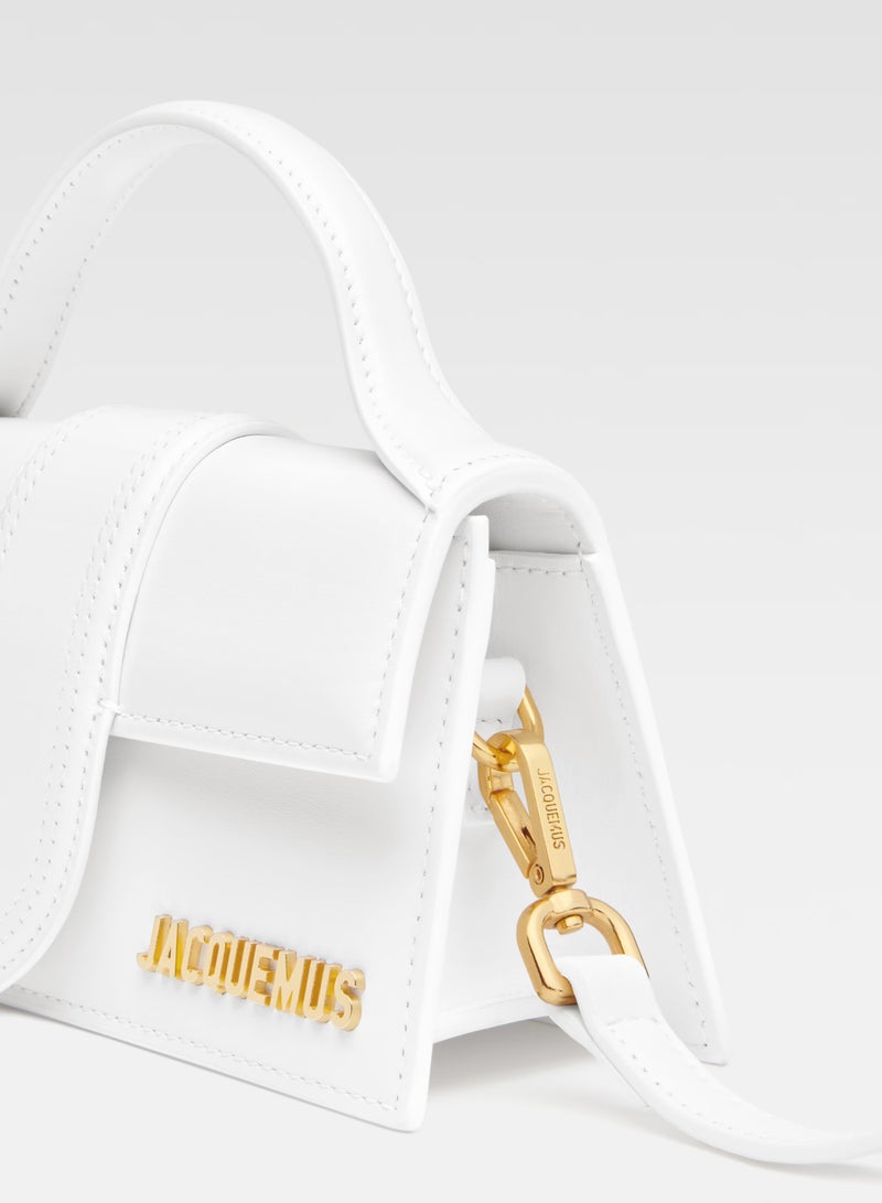 JACQUEMUS The Bambino Flap Bag With Detachable Strap, Women's Hand Bag, Women's Shoulder Bag, Women's Tote Bag, Women's Travel Bag, Glossy-White-17cm - Image 4
