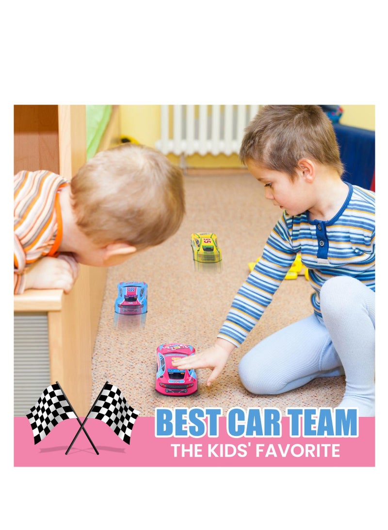 SYOSI 7 inch Toy Cars 3 Pack, Push and Walk Friction Power Pull Back Matchbox Race Car for Toddlers 1-3, Kids Ages 3-5, 4-7, the Excellent Gift for Boys and Girls at Easter Birthday Parties - Image 5