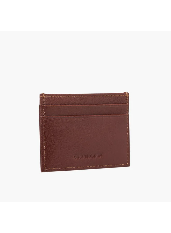 DUCHINI Men Textured Card Holder