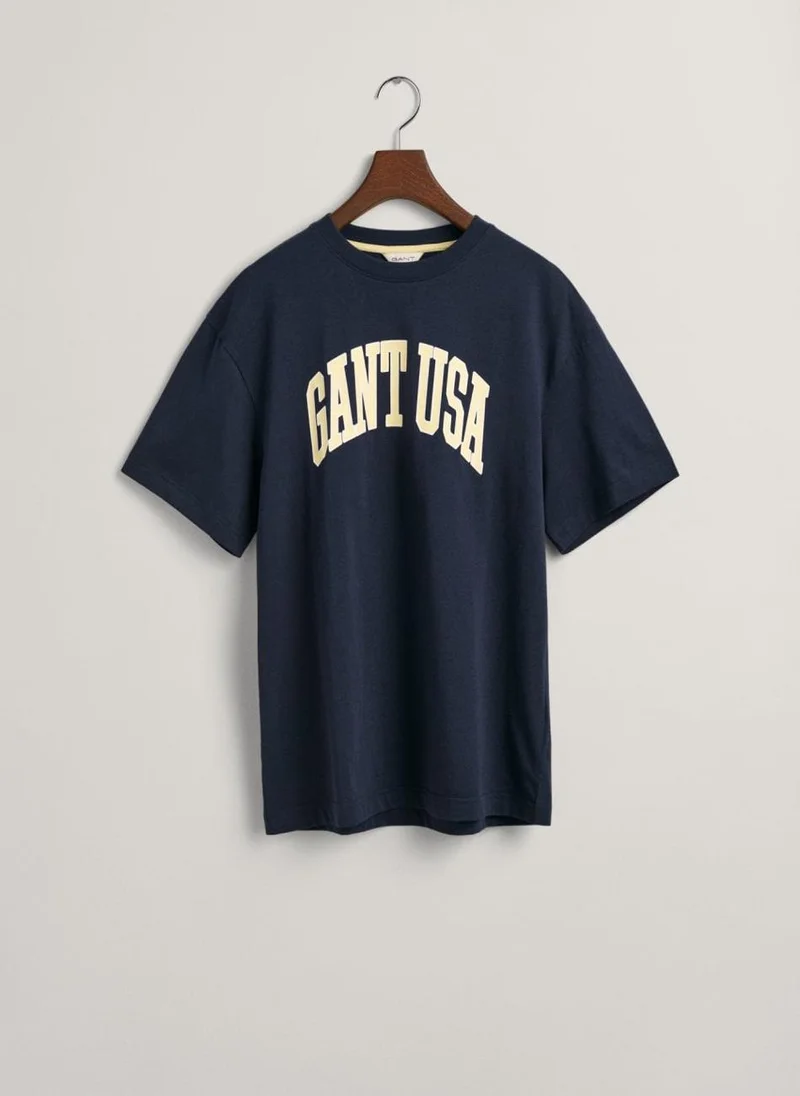 غانت Teens Oversized USA T-Shirt