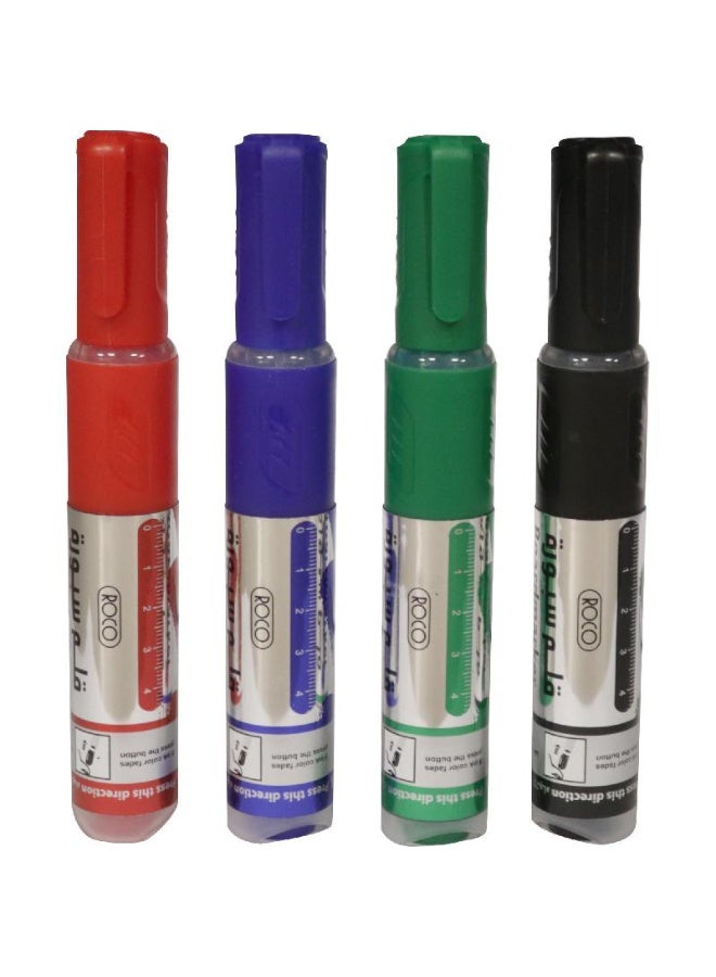 ROCO 4 Piece Whiteboard Markers Multicolour - Image 1