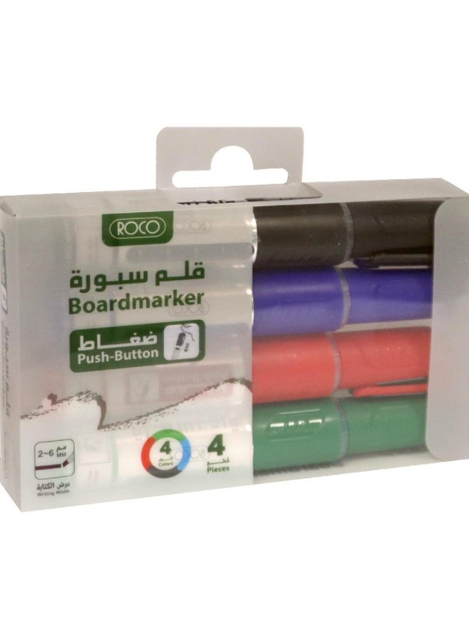 ROCO 4 Piece Whiteboard Markers Multicolour - Image 2
