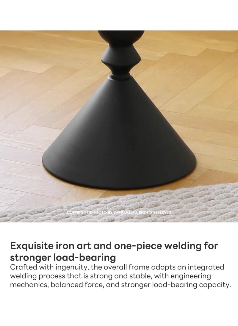 Sharpdo - Ins Style Sofa Side Table Coffee Table, Mini Small Round Table Removable 28*40*58CM - Image 1