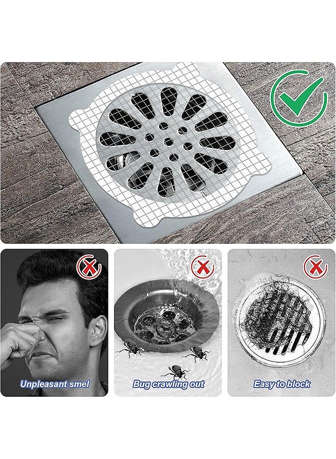 Photon 30 قطعة من أغطية تصريف الشعر للاستخدام مرة واحدة، أغطية دائرية لتصريف شعر الحمام، 3.93 بوصة، غطاء تصريف حمام للحمام وحوض الاستحمام والمطبخ - Image 3