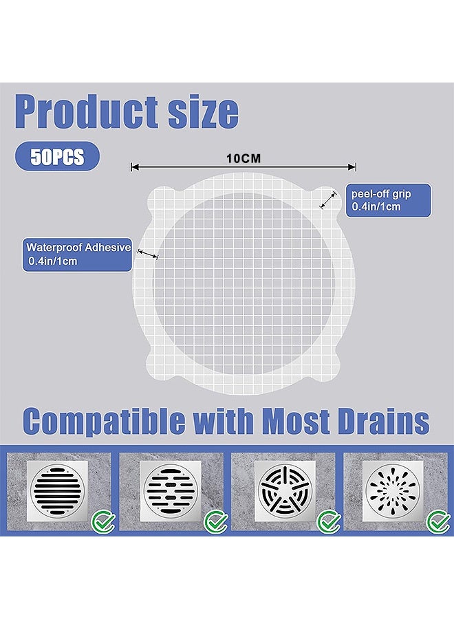 Photon 30 قطعة من أغطية تصريف الشعر للاستخدام مرة واحدة، أغطية دائرية لتصريف شعر الحمام، 3.93 بوصة، غطاء تصريف حمام للحمام وحوض الاستحمام والمطبخ - Image 2