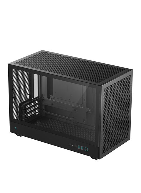 هيكل CH260 صغير الحجم Micro-ATX، مصنوع من الزجاج المقسّى، مع تدفق هواء عالي، يدعم Mini-ITX وMicro-ATX، مع مبرد وحدة المعالجة المركزية حتى 174 مم، ووحدة معالجة الرسومات حتى 388 مم، ومنفذ USB 3.0 أمامي وUSB-C، ودعم مراوح ومبردات متعددة، لون أسود | R-CH260-BKNGM0-G-1
