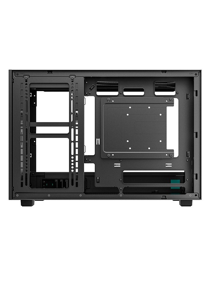 ديب كول - هيكل CH260 صغير الحجم Micro-ATX، مصنوع من الزجاج المقسّى، مع تدفق هواء عالي، يدعم Mini-ITX وMicro-ATX، مع مبرد وحدة المعالجة المركزية حتى 174 مم، ووحدة معالجة الرسومات حتى 388 مم، ومنفذ USB 3.0 أمامي وUSB-C، ودعم مراوح ومبردات متعددة، لون أسود | R-CH260-BKNGM0-G-1 - Image 1