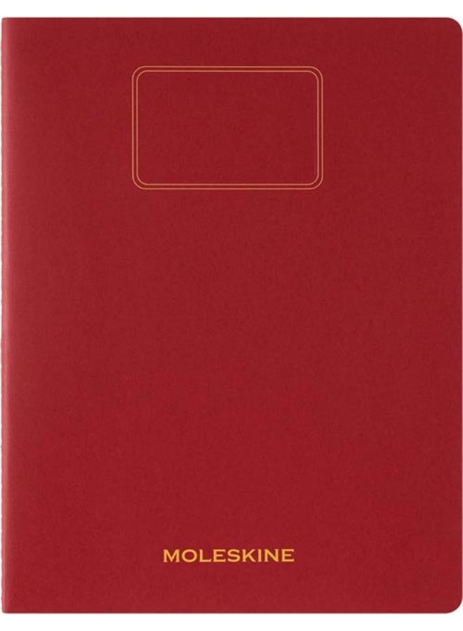 MOLESKINE Student Cahier Notebook XXL Size Plain Pages Red Cover 80 Pages - Image 3