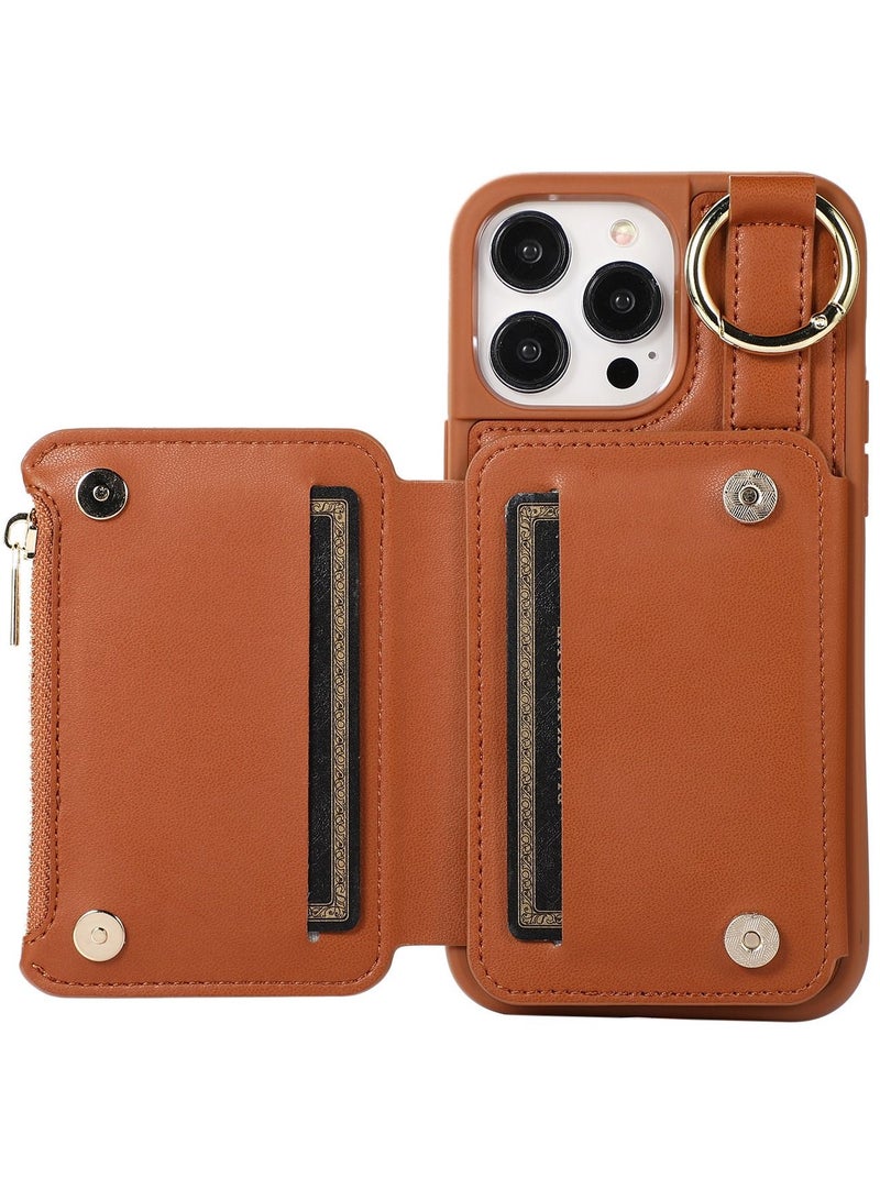 Y&D IPhone 14 phone case with protective case lanyard phone case leather sticker multi-functional phone case optional iPhone 14/iPhone 14 pro/iPhone 14 pro max/iPhone 14 plus - Image 3