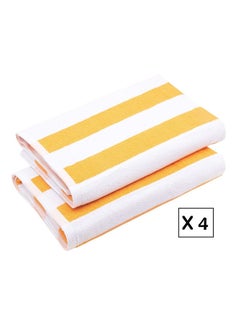 SIGNOOLA Signoola 4 Kids Bath towel 50 x 100 cm Yellow Stripes, 100% cotton.  - Image 1