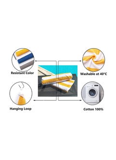 SIGNOOLA Signoola 4 Kids Bath towel 50 x 100 cm Yellow Stripes, 100% cotton.  - Image 3