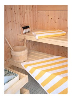 SIGNOOLA Signoola 4 Kids Bath towel 50 x 100 cm Yellow Stripes, 100% cotton.  - Image 5