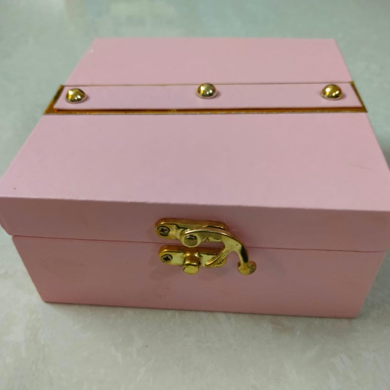 Generic Meka Creations Trunk Box for Gifting Purpose Ideal for gifting and storage Rakhi Diwali Gifting Wedding or any ocassions Hamper Box Pink Colour 14 14 7Small Size - Image 1