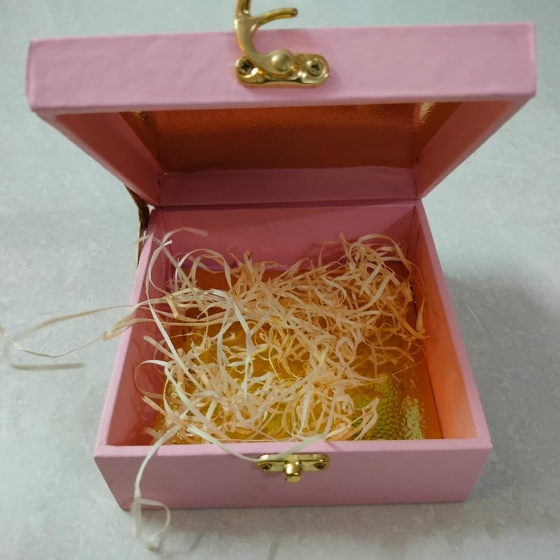 Generic Meka Creations Trunk Box for Gifting Purpose Ideal for gifting and storage Rakhi Diwali Gifting Wedding or any ocassions Hamper Box Pink Colour 14 14 7Small Size - Image 2