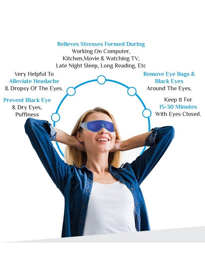 Epyz Relaxing Gel Eye Mask | Cooling Relaxation For Tired Eyes (Pack Of 2 Blue) - Image 2