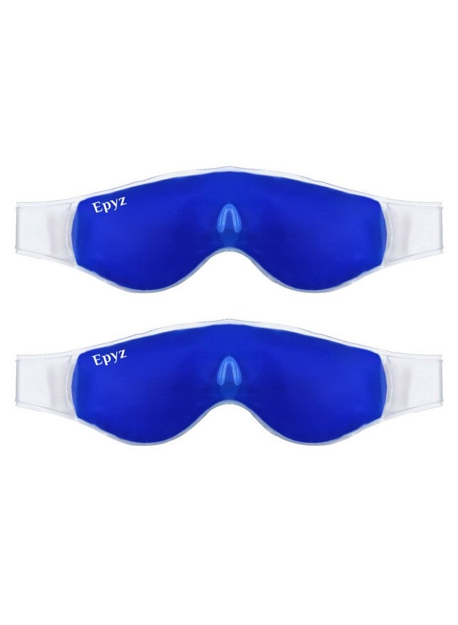 Epyz Relaxing Gel Eye Mask | Cooling Relaxation For Tired Eyes (Pack Of 2 Blue) - Image 1