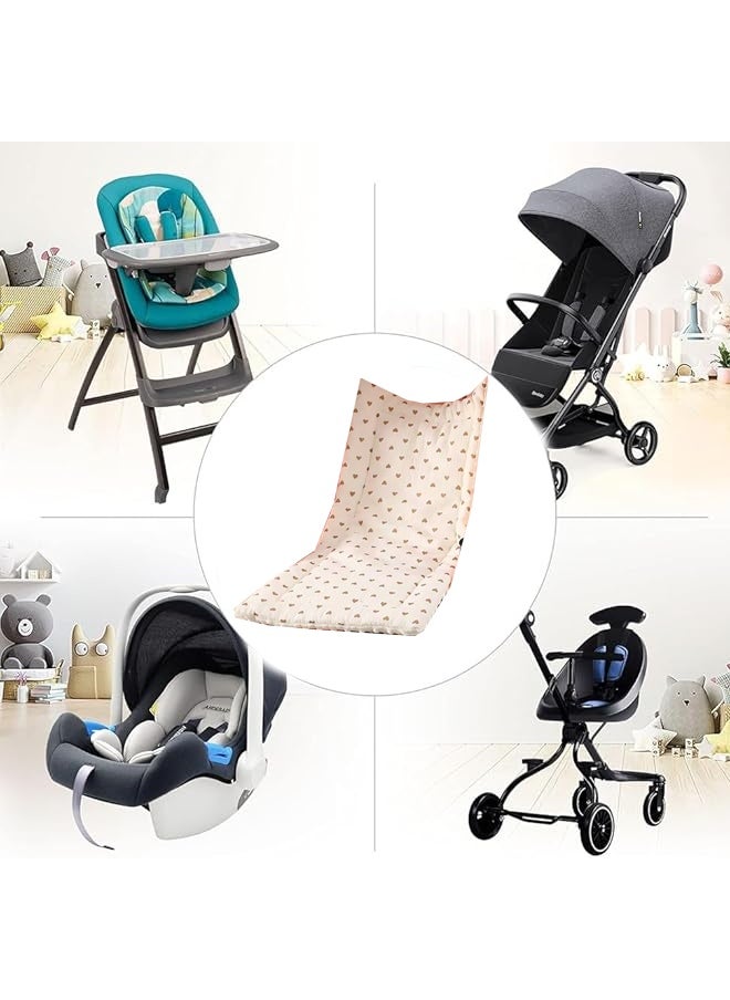Berma Baby Baby stroller seat pad toddler seat pad universal breathable soft newborn baby stroller seat pad baby dining car seat lining boys and girls baby stroller pure cotton seat pad (love)  - Image 5