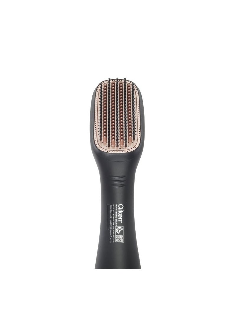Clikon Professional Hair Styling Brush 1200W – Electric Hair Brush for Everyday Hair Styling, Smoothing & Grooming – Wide Brush Head with Multiple Bristles – CK3316 – Black - Image 1