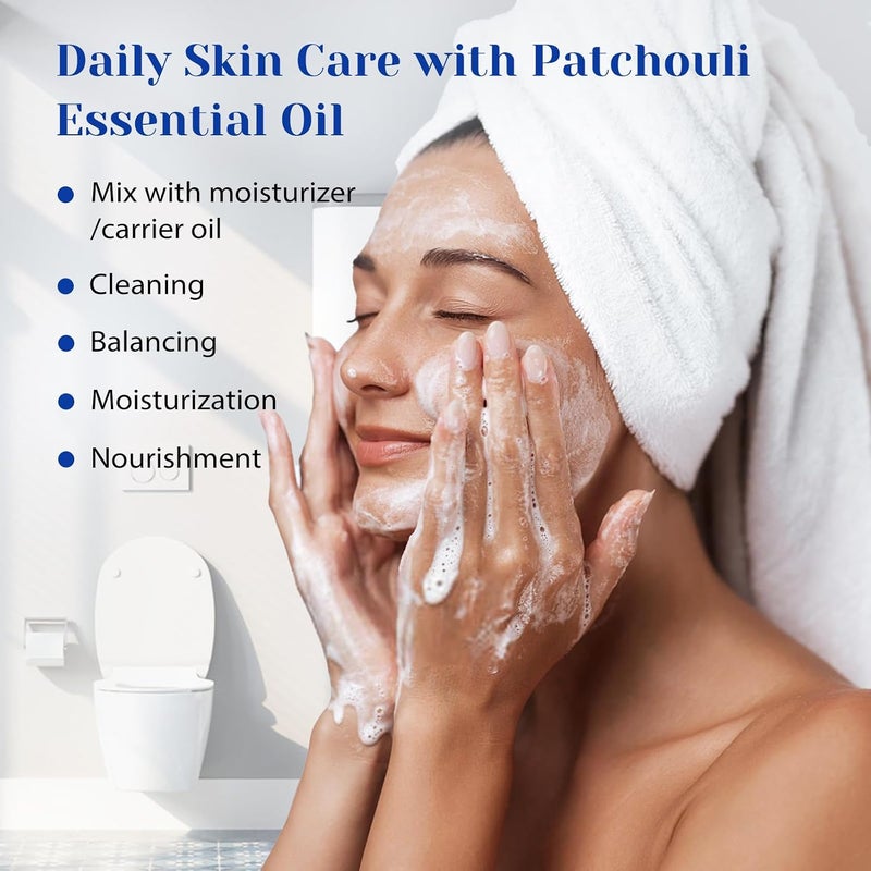 Patchouli Essential Oil, Pure Natural and Organic, for Perfume Making, Diffuser and Skin - 3.38 Fl Oz - Image 3