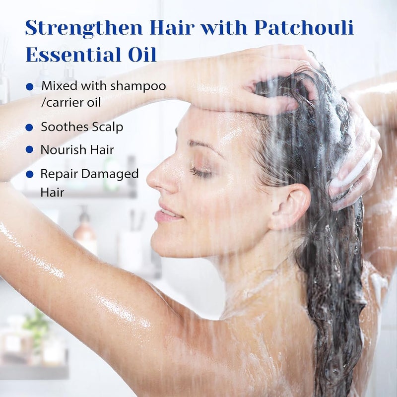 Patchouli Essential Oil, Pure Natural and Organic, for Perfume Making, Diffuser and Skin - 3.38 Fl Oz - Image 4