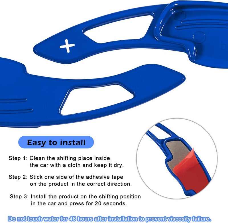 Bonbo Blue Sports Aluminum Steering Wheel Paddle Shifter Extension Cover trim interior Accessories for Honda Accord Civic Insight CR-V - Image 3