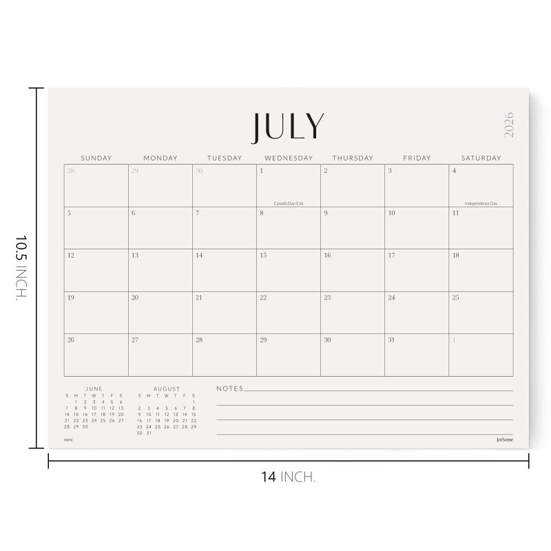 Jotsome Magnetic Calendar for Refrigerator 2026-2027, Monthly Fridge Calendar From Now to June 2027 14x10.5 inch, Easy Planning, Gift for the Holidays (Horizontal) - Image 2