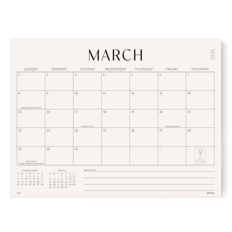 Jotsome Magnetic Calendar for Refrigerator 2026-2027, Monthly Fridge Calendar From Now to June 2027 14x10.5 inch, Easy Planning, Gift for the Holidays (Horizontal) - Image 1