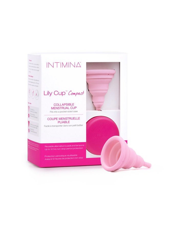 Intimina Lily Cup Compact Size A - Collapsible Period Cup with Flat-fold Compact Design, Reusable for Go-Anywhere Period Protection - Image 1