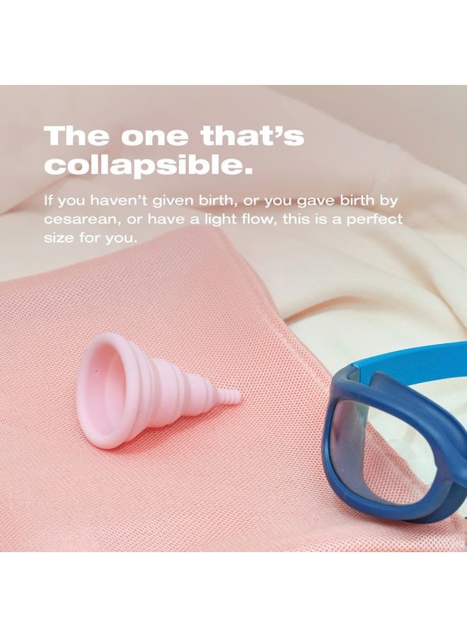 Intimina Lily Cup Compact Size A - Collapsible Period Cup with Flat-fold Compact Design, Reusable for Go-Anywhere Period Protection - Image 2