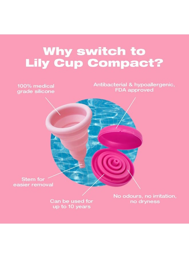 Intimina Lily Cup Compact Size A - Collapsible Period Cup with Flat-fold Compact Design, Reusable for Go-Anywhere Period Protection - Image 4